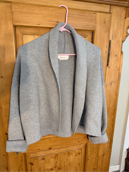 Anthropologie Sweaters - Anthropologie Cozy Gray Open-Front Women’s Yoga Cardigan One Size
